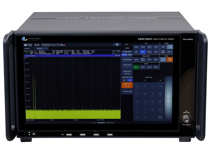 坤恒顺维发布高性能频谱/矢量信号分析仪KSW-VSA01